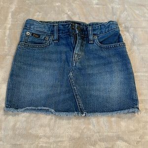 Girls Polo Denim Skirt